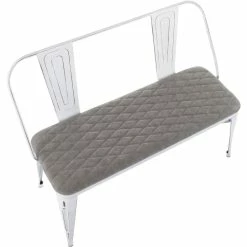 Flash Sale 👏 LumiSource Oregon Upholstered Bench 🎉 -furniture Shop unnamed file 937