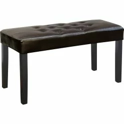 Flash Sale 😉 CorLiving Fresno 12 Panel Leatherette Bench 🔔