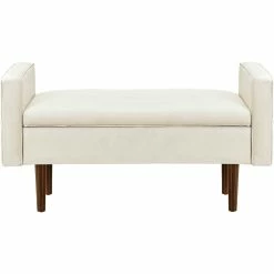 Flash Sale โค๏ธ Accentrics Home Mid Century Upholstered Bench With Storage ๐