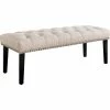 Cheap ⌛ Accentrics Home Beige Diamond Button Tufted Upholstered Bed Bench ✨ 1 Cheap ⌛ Accentrics Home Beige Diamond Button Tufted Upholstered Bed Bench ✨ -furniture Shop unnamed file 974