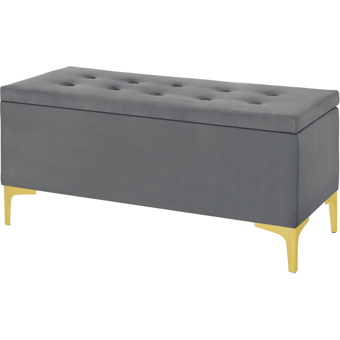 Cheap ๐ Accentrics Home 42 In. Hinged Top Storage Bench With Grid Tufted Seat โค๏ธ 3 Cheap ๐ Accentrics Home 42 In. Hinged Top Storage Bench With Grid Tufted Seat โค๏ธ
