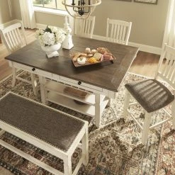 Flash Sale 🧨 Signature Design By Ashley Bolanburg Double Counter Upholstered Bench ❤️ -furniture Shop unnamed file 999